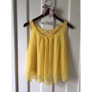 Yellow Flowy Tank Top